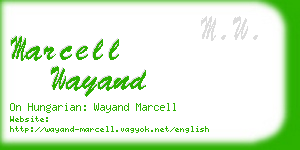 marcell wayand business card